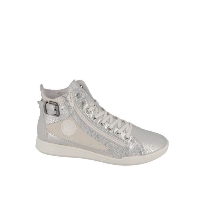 Basket Montante Avec Zip Latérale Palme/m F2e Gris - Cdiscount Chaussures