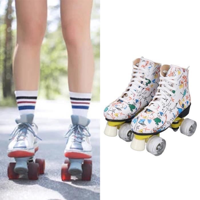 Roller Enfant Patin a Roulette avec 4 Roues ,Patin a Roulette Enfant (40) abilityshop