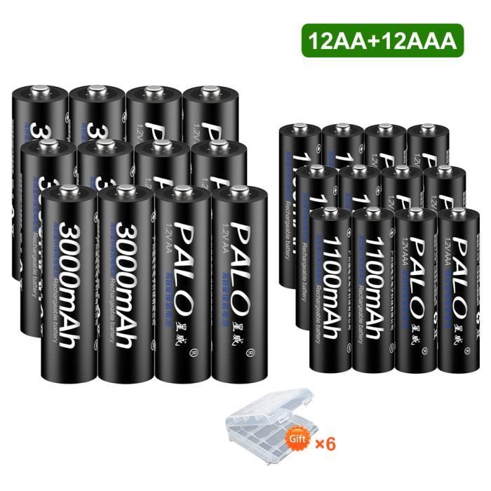 Granicell 24x AAA Akkus 1100mAh - Wiederaufladbare NiMH Batterien, 1500 Zyklen