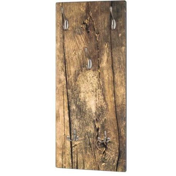Banc Moderne HAKU 80cm - Tissu Marron, Structure Métal
