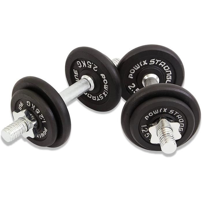 Haltères Courts En Néoprène - Lot De 2 X 1 Kg - Forme étoile Antidérapante - Pour Fitness, Yoga, Musculation à Domicile