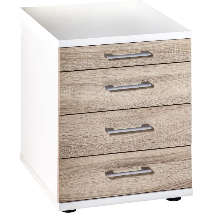 Bureau Office Matériau dérivé du bois Chêne L 180 P 80 H 72 cm 2 mm de