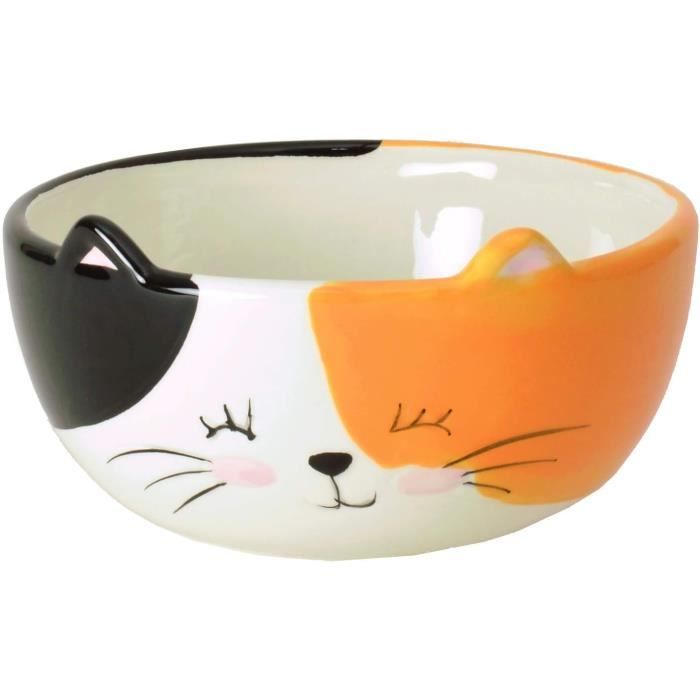 Bol à Céréales Enfant Bol Céréales Enfant Céramique - Mignon Chat Renard, Facile à Nettoyer, Résistant Micro-ondes Pour Petit-Déjeuner Et Goûter Bol Enfant Petit Dejeuner