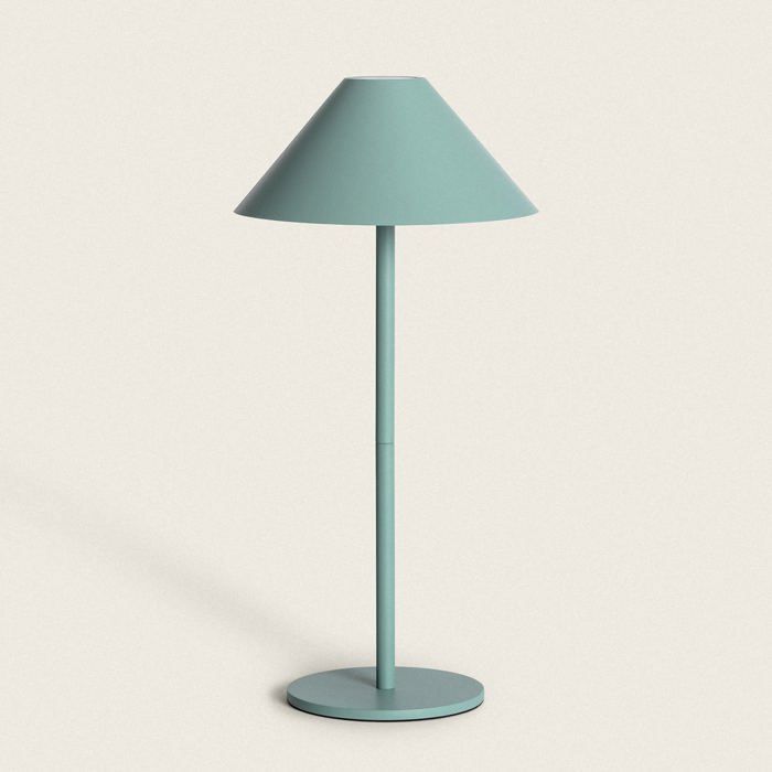 Lampe à Poser LED Portable avec Batterie USB Rechargeable Métal Kivuli Vert Céladon