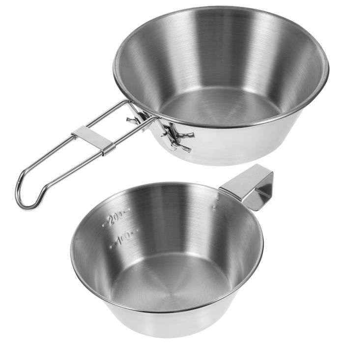 Bol Tatonka Avec Anse – Acier Inoxydable, Petit Modèle, 130 G, Neuf (réf. 4036.000)