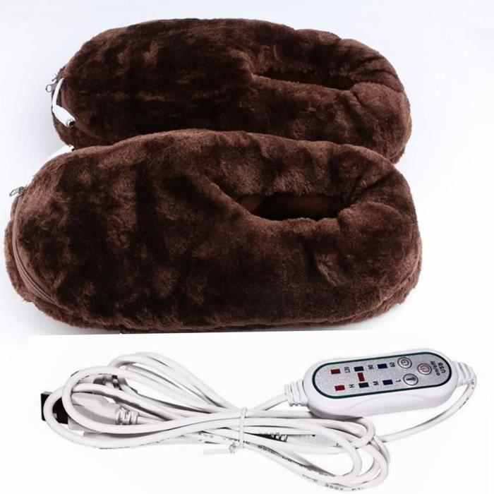 Chauffe-pieds électrique AREBOS 100W - 6 Niveaux, Arrêt Auto, Lavable