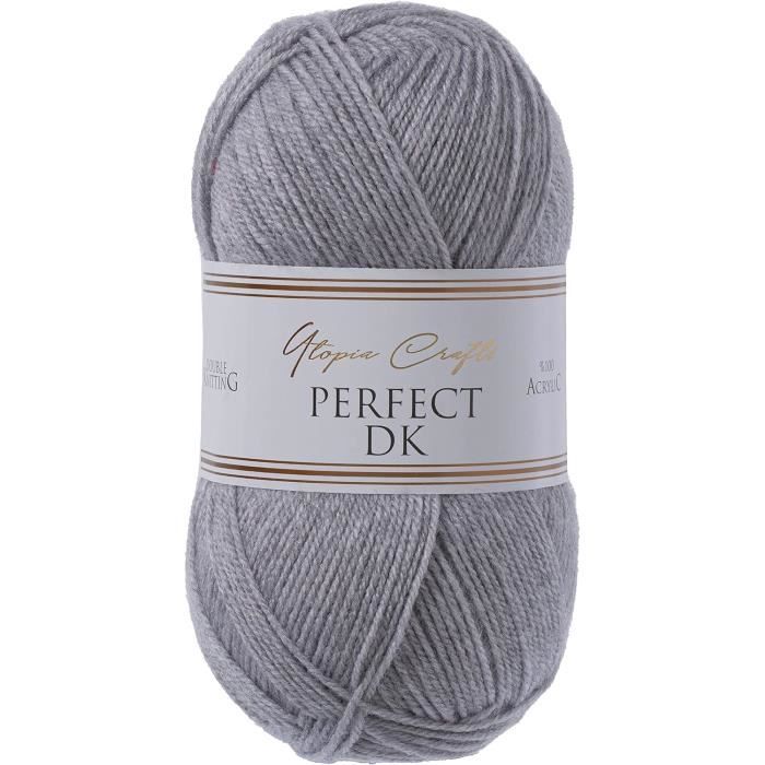 Lot De 5 Fils à Tricoter Acrylique - Couleur Tilleul - Fil Fin 2 Brins - 1 Kg100
