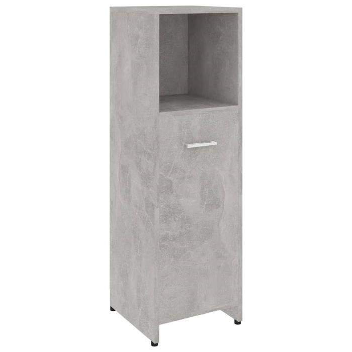 Armoire Pharmacie Noire 30x41x77,5 Cm - Meuble Rangement 2 Tiroirs + Étagères, Bois Aggloméré Robuste, STYLE855152 Homgoday