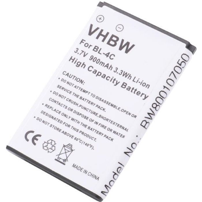 Vhbw Batterie remplacement pour Doro DBC800A, DBC800B, DBC800D, DBP