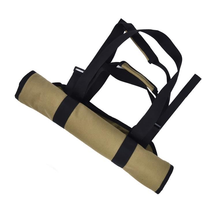 Sac De Transport De Bûches Pour Bois De Chauffage, 99,1 X 48,3 Cm, Extra Large, Imperméable, Oxford, Avec Poignées, Noir, Pour Cheminée Ou Camping