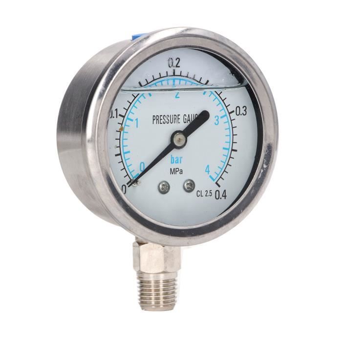 Eawfgtuw Manomètre à Connexion Rapide De 3/8" En Acier