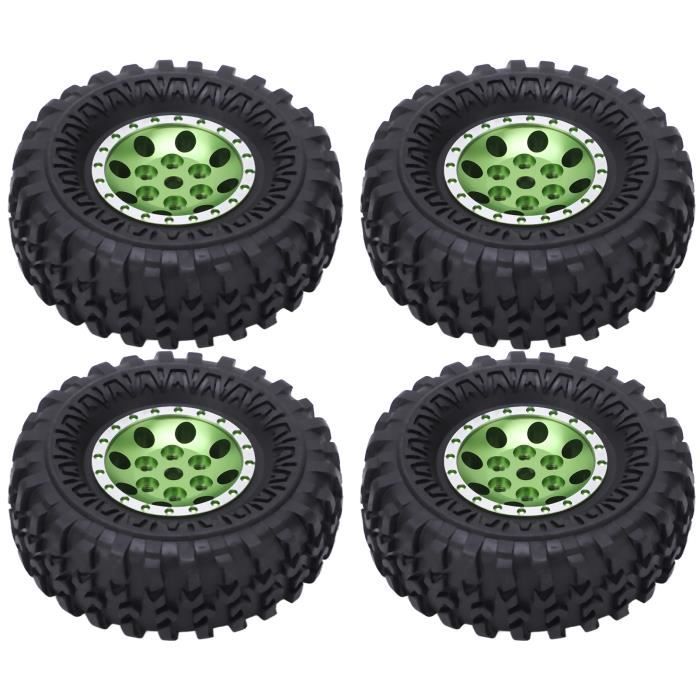4 Pneus De Camion RC 120mm - Pour Voiture 1/10 Tout-Terrain (Type SCX10) - Caoutchouc, Meilleure Adhérence - 3