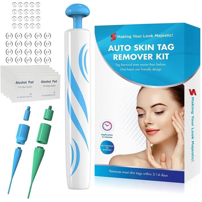 Kit Naturel Pour Enlever Les Acrochordons (2-en-1) - Taille 2-8mm - Pour Tout Type De Peau