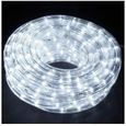 Guirlande Tube Lumineux 24 mètres Ampoules Led et 8 Jeux de Lumière Coloris Blanc Froid-1