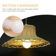 1PC Plafond Abat-Jour en Rottin Tissé Couverture de la Lampe Loupière Pour Dortoir lustre - suspension luminaire d'interieur-1