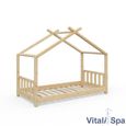 Lit pour enfant VITALISPA, lit cabane DESIGN 80 x 160, barrière, enfants, bois, cabane, lit cabane-1