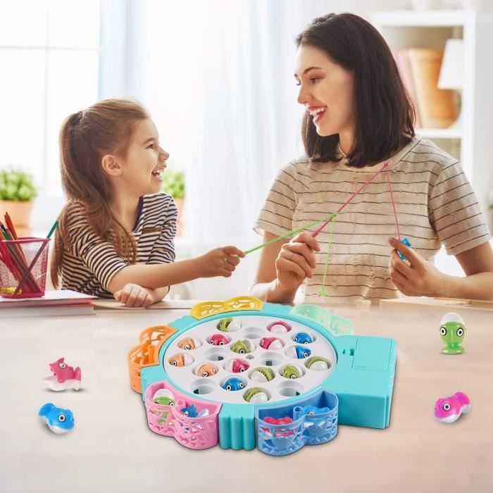 Peche a la Ligne Enfant Jeu de Pêche Musical, Enfant Cadeau Peche a la Ligne Enfant Jeu de Pêche Musical, Enfant Cadeau