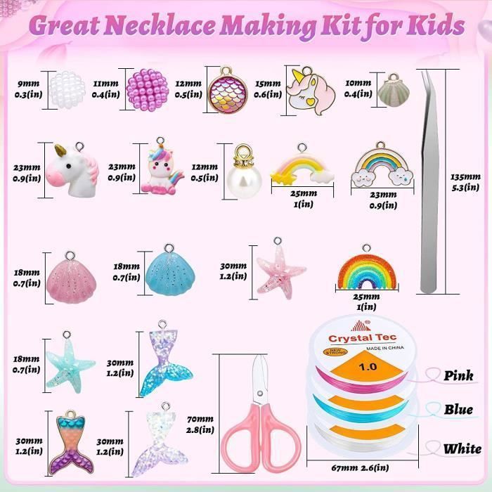 Kit Créatif Bracelets De Perles Licorne SES Creative - Pour Enfants Dès 5 Ans, Fabrication De Bijoux Avec Film Rétractable