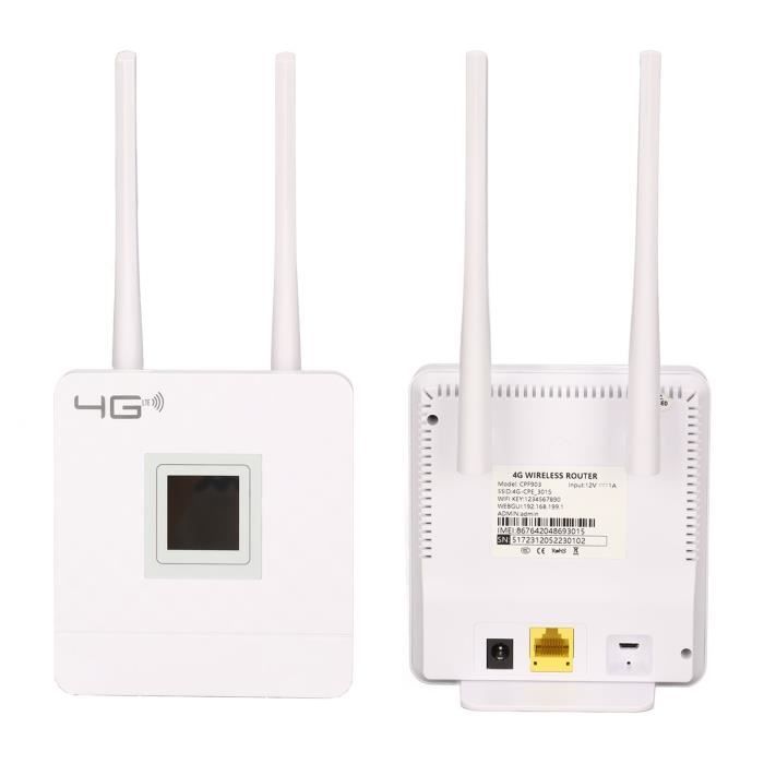 QID-Routeur CPE 4G LTE Modem Routeur 4G LTE CPE, Routeur WiFi 150 Mbps ...
