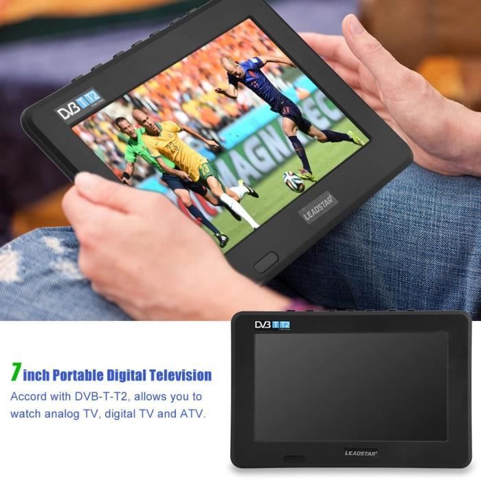 Téléviseur Portable - FDIT - 11.6 pouces - DVB-T/T2 - Résolution 1280x800 - Batterie 1500mAh
