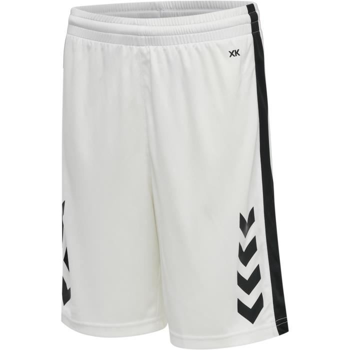 Short Enfant Pro Touch Blanc - Taille 140 Cm (10 Ans) - Short D'Entraînement Polyester