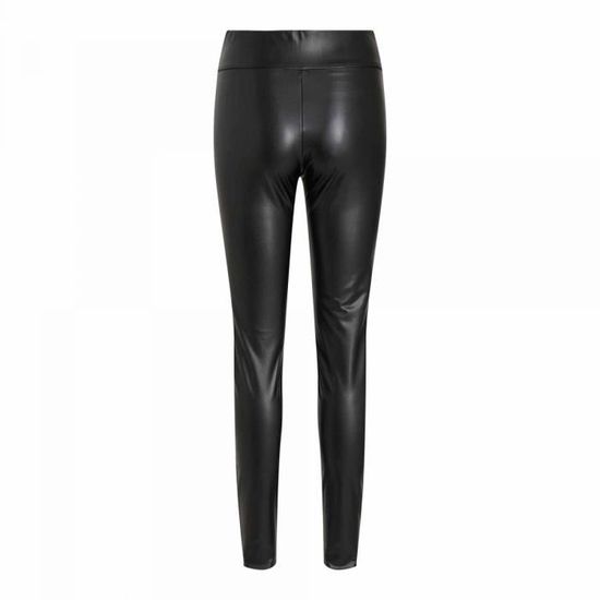 Legging simili cuir top taille haute