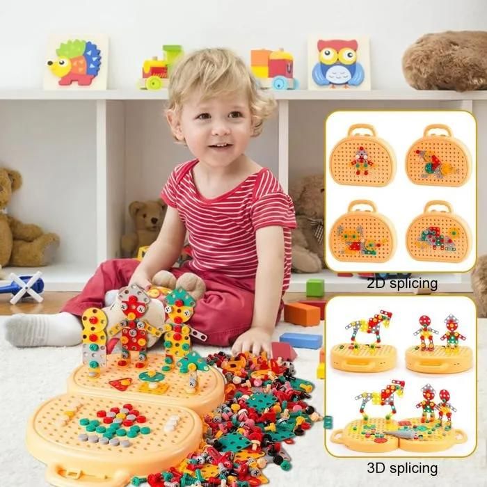 Plateau Montessori de Pavage Mosaïque Pixel - Boutique en Ligne de Jeux au Maroc