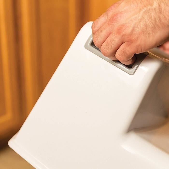 Marchepied Enfant Antidérapant Dreambaby - Blanc Et Gris - Support 68kg - Pour Autonomie Salle De Bain