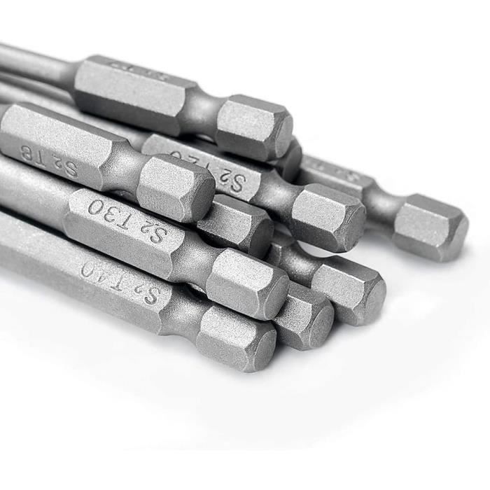 Embout Tournevis Torx T40 étoile Inviolable - Magnétique, Tige 75 Mm, 6.35 Mm - Haute Qualité