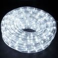 Guirlande Tube Lumineux 24 mètres Ampoules Led et 8 Jeux de Lumière Coloris Blanc Froid-3
