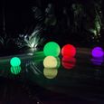 LUMISKY - Boule lumineuse sans fil flottante LED - multicolore dimmable BOBBY - ∅50cm avec télécommande et socle à induction    -3