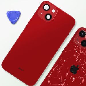 Verre Arrière OEM IPhone 13 Mini 5.4" Rouge Avec Kit Outils Complet - Réparation Facile
