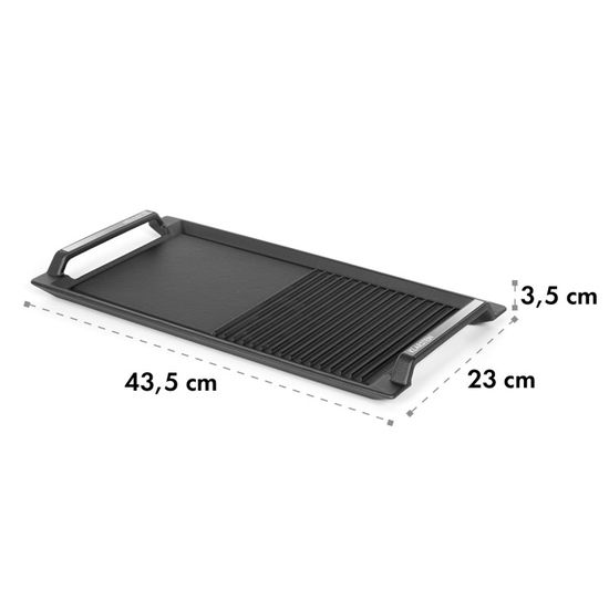 Klarstein Delicatessa Grill Pan Plaque Accessoire Pour Table A Induction Avec Zone Flex Nettoyage Facile Noir Achat Vente Plaque Induction Cdiscount