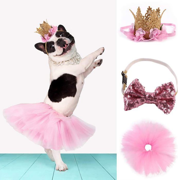 Lot costume de renne - pour fille - fille - tutu - bandeau - gants