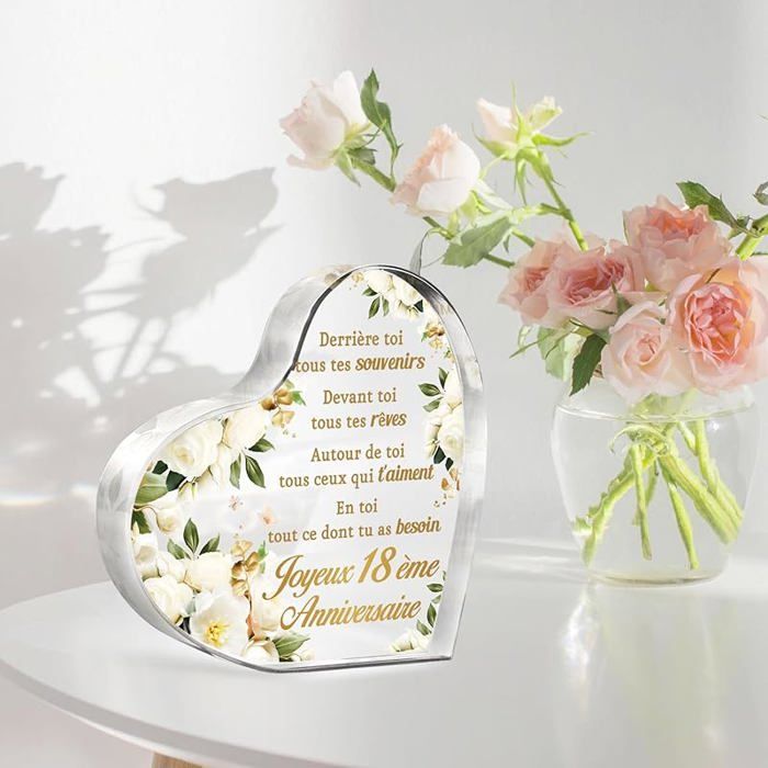 VivaJoy Bougie Anniversaire 18 Ans Fille - Bougie Parfumée Drôle & Gourmande Fraise Noisette, Cadeau Idéal Pour Ado, Nièce, Sœur Ou Meilleure Amie