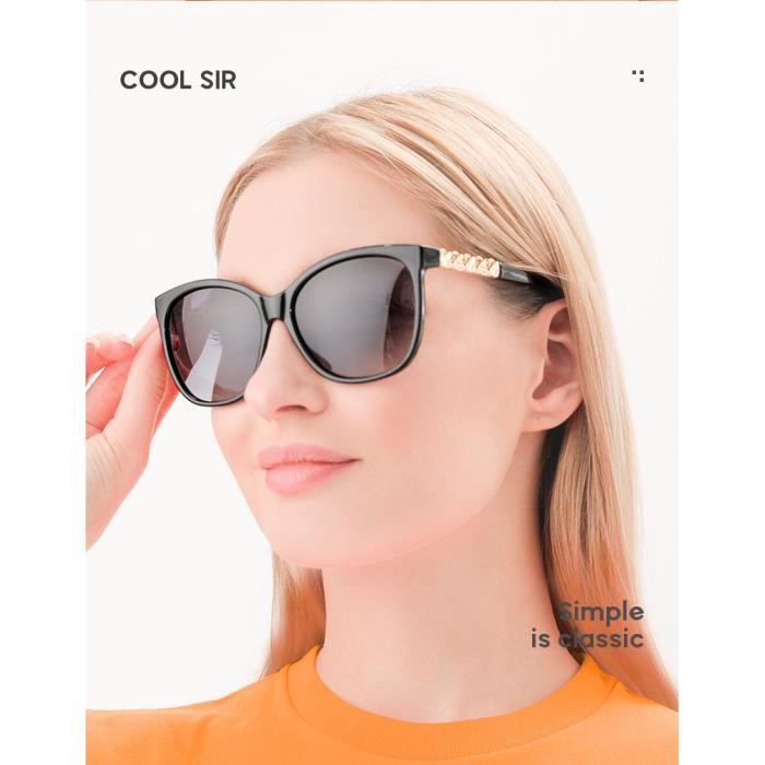 Lunettes De Soleil Polarisées Hornz HZ Series Pour Femme – Verres TAC 1,1 Mm, Protection UV400, Branches Strass