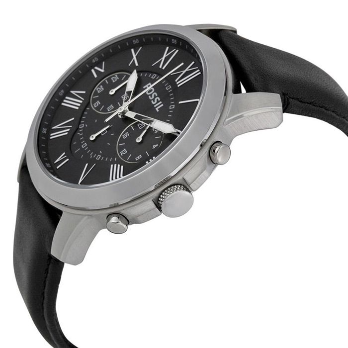 Montre Fossil GRANT FS4812 Mon Noir Argent Classique Achat