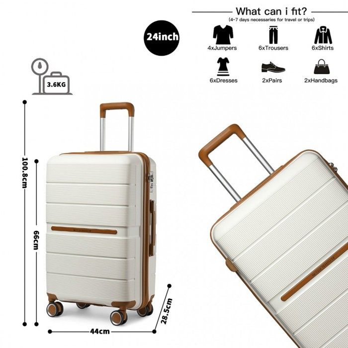 Kono Valise de Taille Moyenne 65cm Bagage de soute rigide