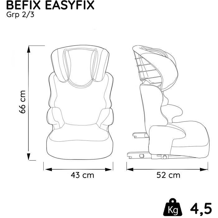 Siège auto rehausseur Easyfix BEFIX – Groupe 2/3 (15-36kg) – Frozen - Achat  / Vente siège auto Siège auto rehausseur Easyf - Cdiscount