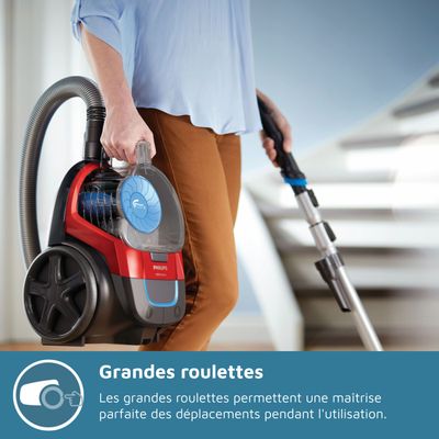 Aspirateur Sans Sac - Design - 900 W - Capacité 2L - Filtre HEPA