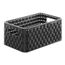 Simla Panier 6 Serviettes Microfibre Anthracite 30x30 cm