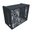 Cache climatiseur extérieur ATOLE en aluminium thermolaqué - Taille 2 : H. 113 x L. 110 x P. 64 cm - Gris anthracite