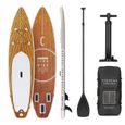 Stand up paddle - Capital Sports - Downwind Cruiser 10.8 - Planche gonflable - 100% PVC - Marron-0