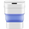 Poubelle automatique sans toucher, 4,6 gallons de cuisine, poubelle de cuisine, bureau de la salle de bain de la chambr,Bleu-0