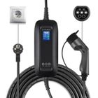 BRAND Morec 10/16A 2.2/3.6KW Chargeur VE Portable avec Prise Schuko 6m, fonction de Retard et Timing, pour voiture de Type 2