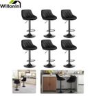 Willonin® 6PCS TABOURET DE BAR - 35 x 37 x ( 84.5-105 ) cm