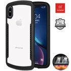 Étui pour iPhone XS Max, XUNDD Coque Transparent, Silicone Antichoc avec SGS Certification, Conception PSP - Noir
