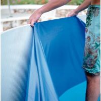 Liner piscine GRE - Diamètre 3,50m - Bleu - Traitement anti-UV