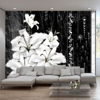 Papier peint Fleurs Crying lilies 350x245 cm - Papier peint panoramique - Intissé