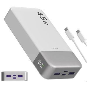 Iniu Batterie Externe de Poche 10000mAh 2 ports USB-A / USB-C avec Câble USB -C Noir - Batterie externe - | Muséericorde